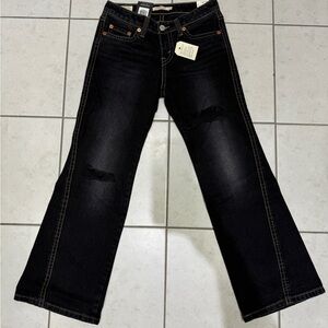 Levi’s Womens Noughties Bootcut Black Jeans 28 x 30